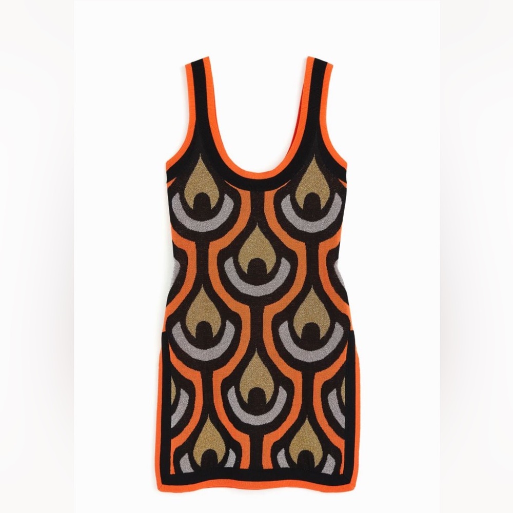 Rabanne x H&M Glittery Jacquard-Knit Mini Dress